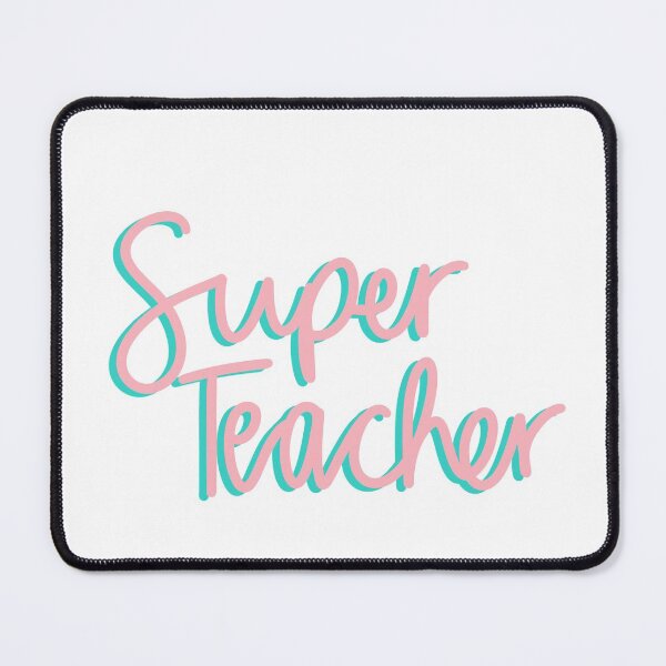 Item preview, Super Teacher Pink and Blue designed and sold by passionatelyem.