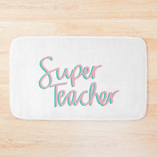 Item preview, Super Teacher Pink and Blue designed and sold by passionatelyem.