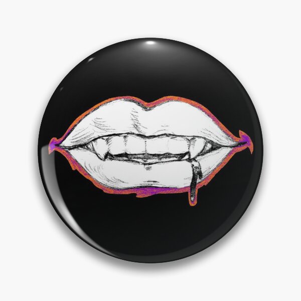 Item preview, Halloween Vampire Mouth B&W designed and sold by RHokeArt.