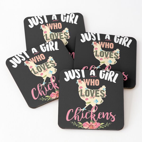Item preview, Just A Girl Who Loves Chickens Shirt Poultry Lover Cute Gift  designed and sold by ElesaFox.