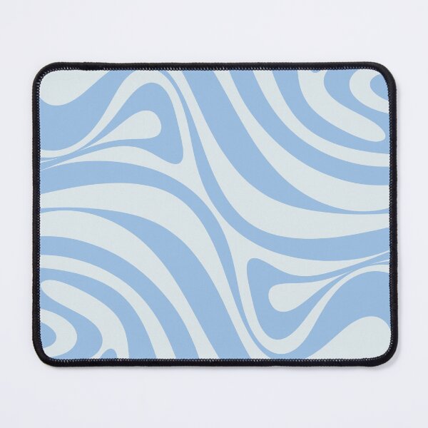 Item preview, New Groove Retro Swirl Abstract in Powder Blue designed and sold by kierkegaard.
