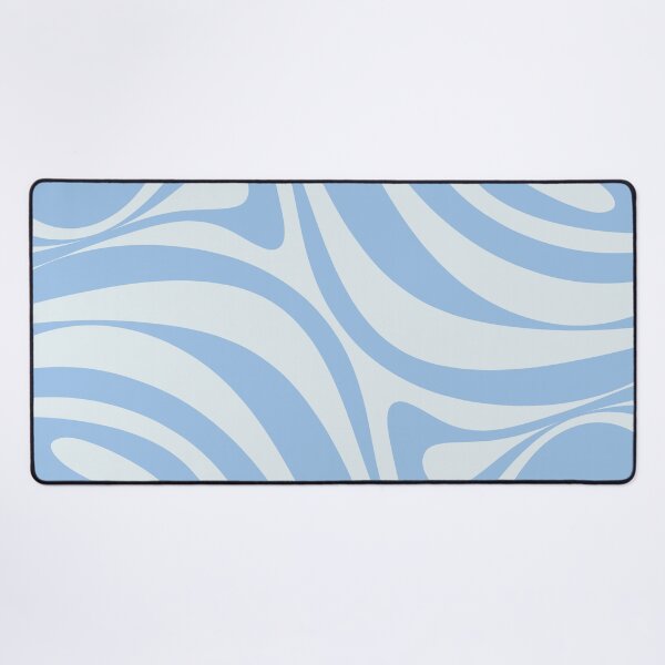 Item preview, New Groove Retro Swirl Abstract in Powder Blue designed and sold by kierkegaard.