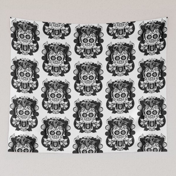 Item preview, Appealing Black and White Human Skull Design Happy Halloween! designed and sold by Capiral Bucketlist.