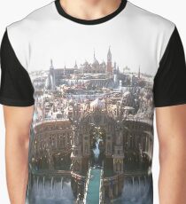 Final Fantasy Stadt Grafik T-Shirt