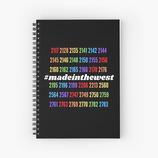 Made in the West Postcode Pride Spiral Notebook