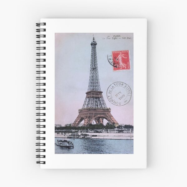 Item preview, 1909 FRANCE Paris Eiffel Tower Colorized Postcard designed and sold by retrographics.