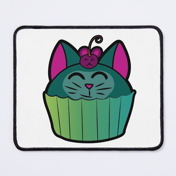 Item preview, Catcake With Mouse-Cherry - Green designed and sold by Ryphna.