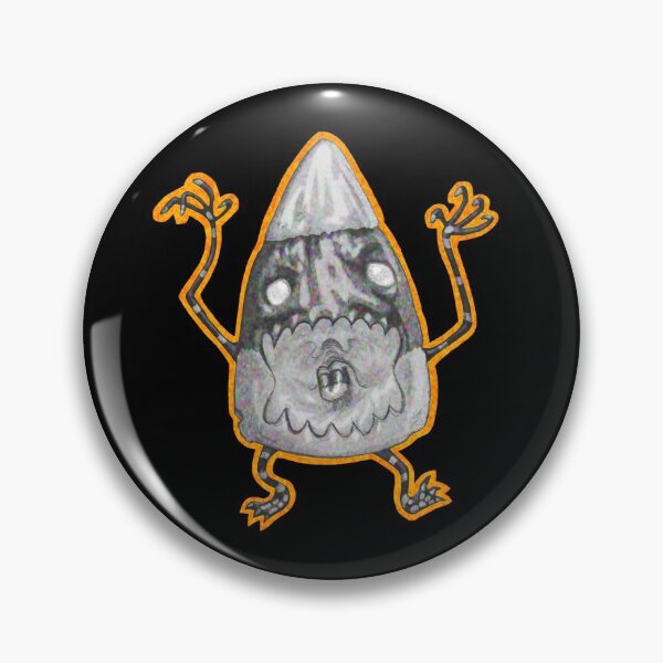 Item preview, Halloween Candy Corn Monster Grey designed and sold by RHokeArt.