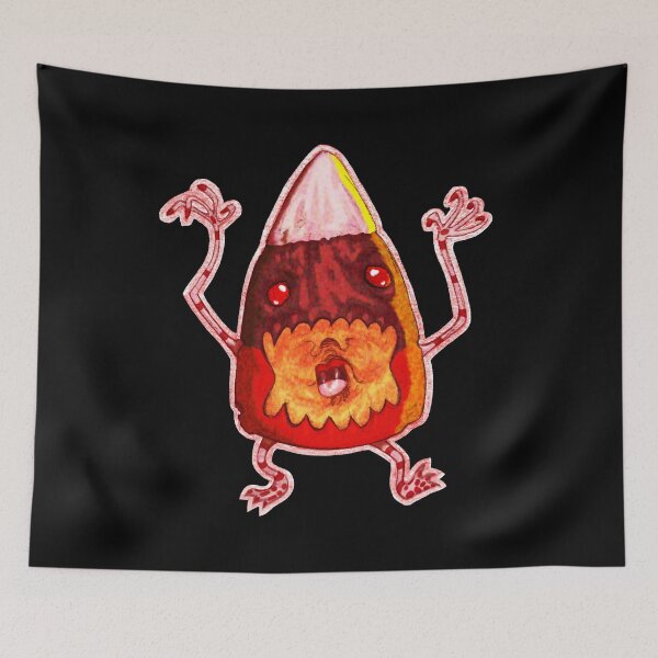 Item preview, Halloween Candy Corn Monster Vampire designed and sold by RHokeArt.