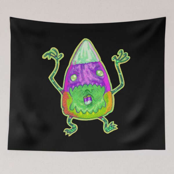 Item preview, Halloween Candy Corn Monster Zombie designed and sold by RHokeArt.