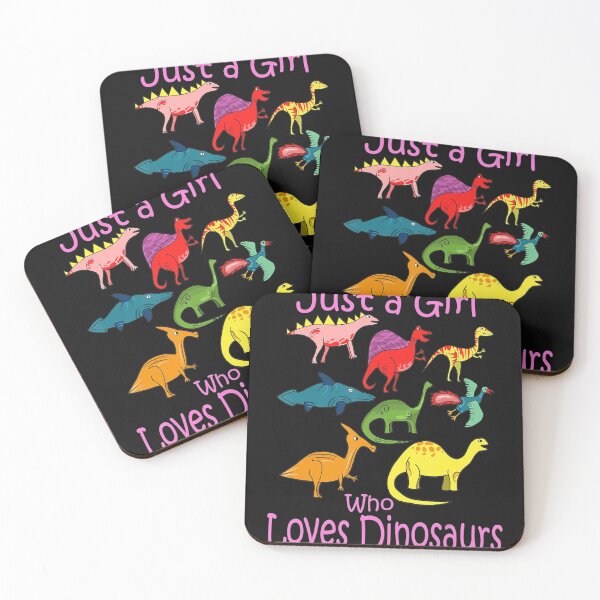 Item preview, Just A Girl Who Loves Dinosaurs Shirt - Kids Dinosaur Tshirt  designed and sold by ElesaFox.