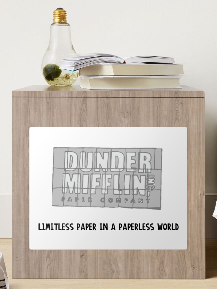 The Office Pam's Dunder Mifflin Logo | Limitless Paper in A Paperless World  | Poster