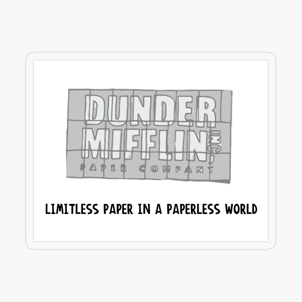 The Office  DUNDER MIFFLIN Poster by lydiaamr