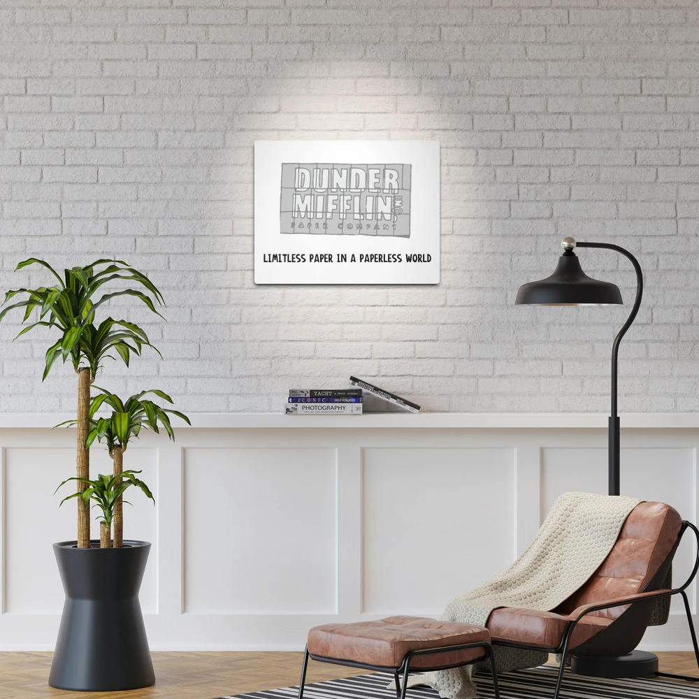 The Office Pam's Dunder Mifflin Logo | Limitless Paper in A Paperless World  | Poster