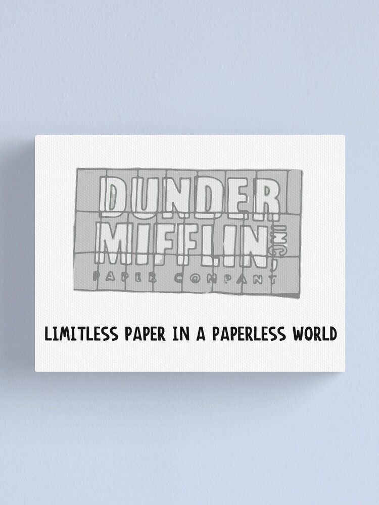 The Office Pam's Dunder Mifflin Logo | Limitless Paper in A Paperless World  | Metal Print