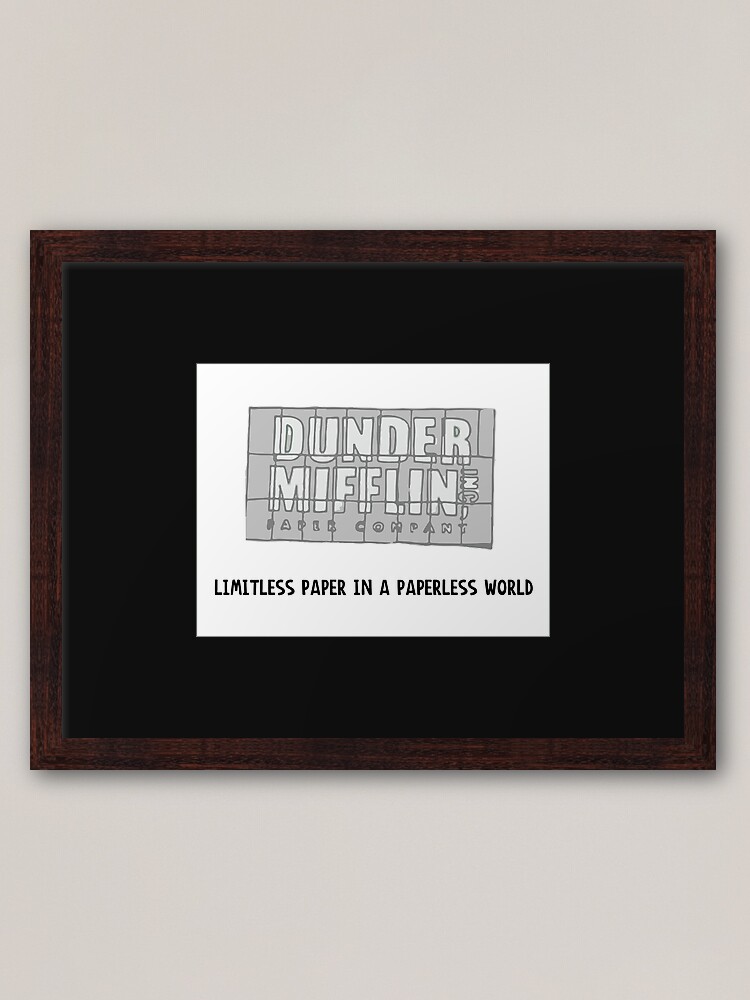 The Office Pam's Dunder Mifflin Logo | Limitless Paper in A Paperless World  | Metal Print