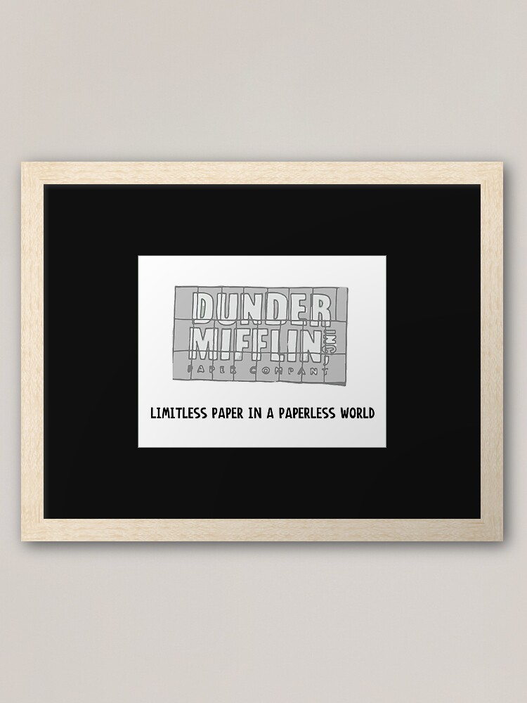 The Office Pam's Dunder Mifflin Logo | Limitless Paper in A Paperless World  | Poster