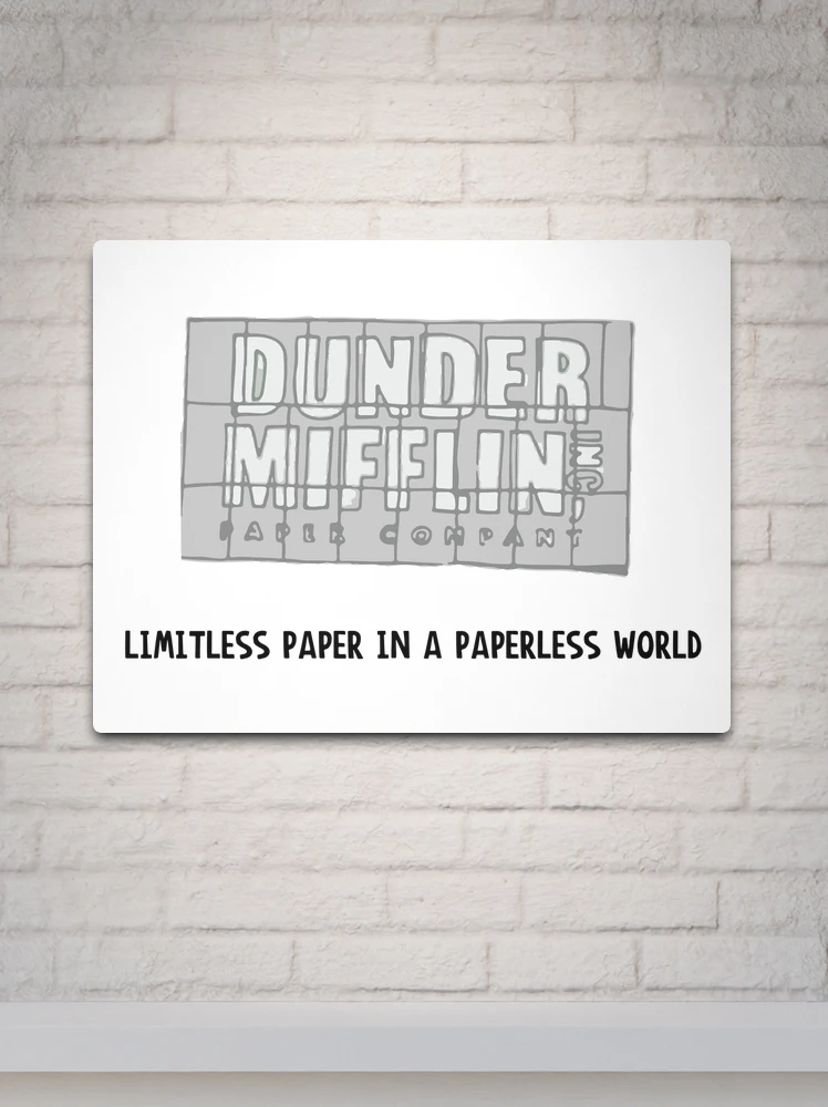 The Office Pam's Dunder Mifflin Logo | Limitless Paper in A Paperless World  | Poster