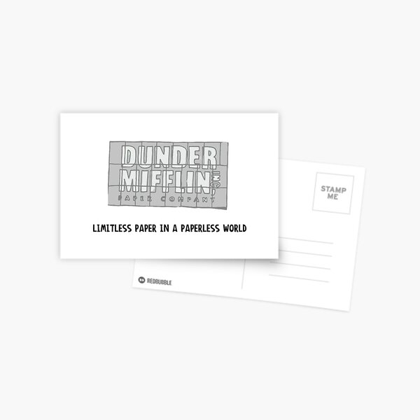 The Office Pam's Dunder Mifflin Logo | Limitless Paper in A Paperless World  | Metal Print