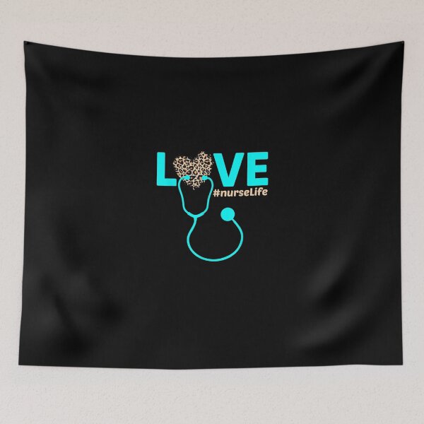 Item preview, Nurse Life RN LPN CNA Healthcare Cheetah Heart Leopard Funny designed and sold by JasonNathaya.