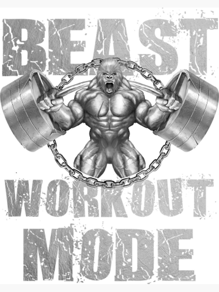 Gorilla Mode Gym Beast Workout Weights Lifting Power - Gift