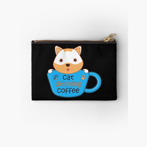 Item preview, Cute Cat Drinking Coffee designed and sold by conan adv.