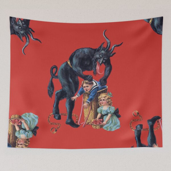 Item preview, ugly christmas krampus antique red designed and sold by Gossip Rag.