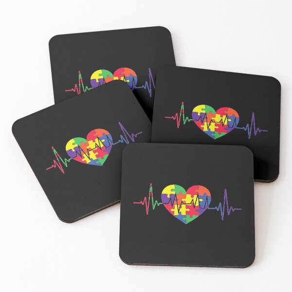 Item preview, Autism Puzzle Heartbeat Autistic Pride Dad Autism Awareness designed and sold by maudean.