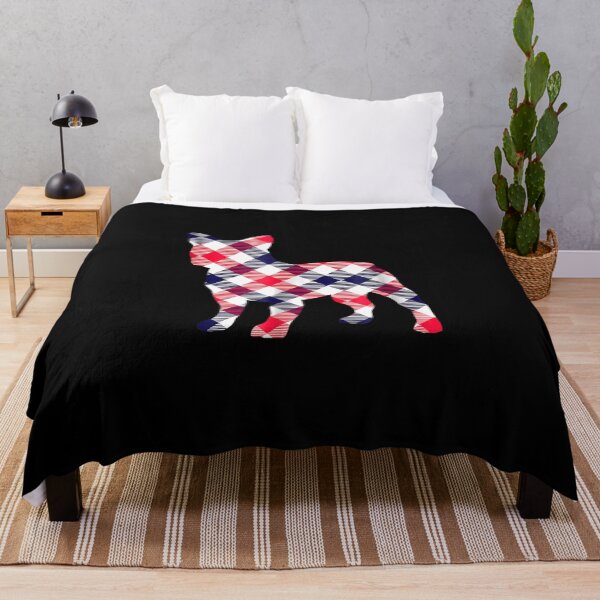 Item preview, French Bulldog Plaid Dog Frenchie Silhouette V1 designed and sold by angelata.