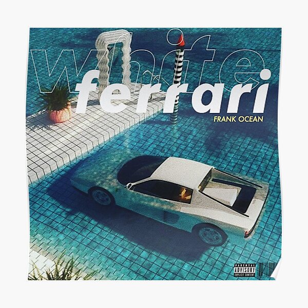 White Ferrari Posters for Sale | Redbubble