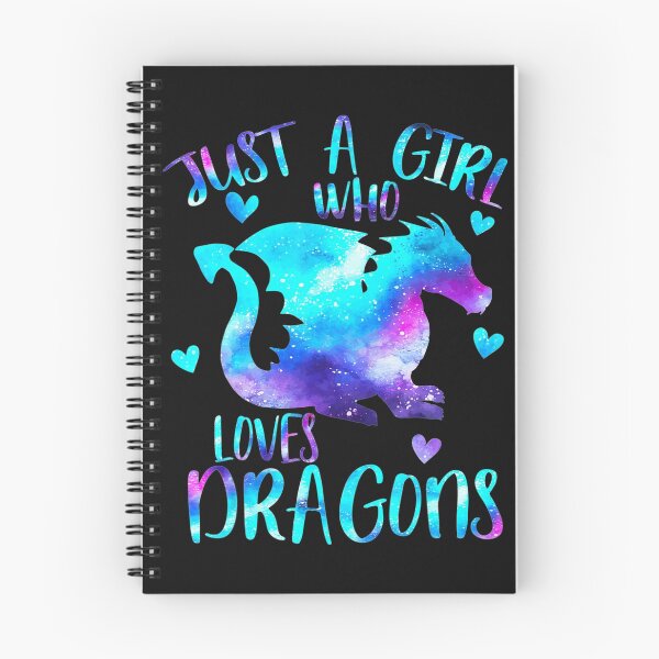 Item preview, Just A Girl Who Loves Dragons Galaxy Space Dragon Cute Girls  designed and sold by ElesaFox.