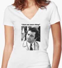 Columbo - "Just one more thing" Women's Fitted V-Neck T-Shirt