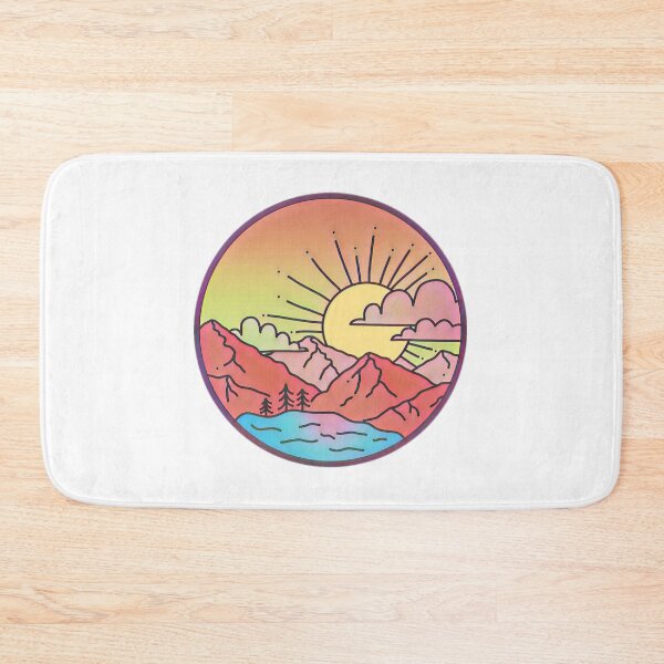 Item preview, NATURE VALLEY SUN CLOUDS MOUNTAINS LAKE designed and sold by Estroic.