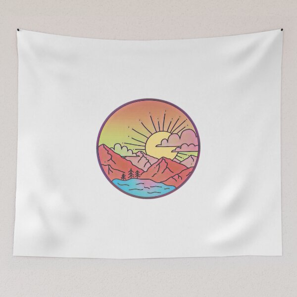 Item preview, NATURE VALLEY SUN CLOUDS MOUNTAINS LAKE designed and sold by Estroic.