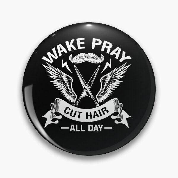 Item preview, Hairstylist Wake Pray Cut Hair All Day Barber designed and sold by TrenddyArts.