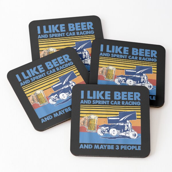 Item preview, I Like Beer And Sprint Car Racing And Maybe 3 People designed and sold by angelata.