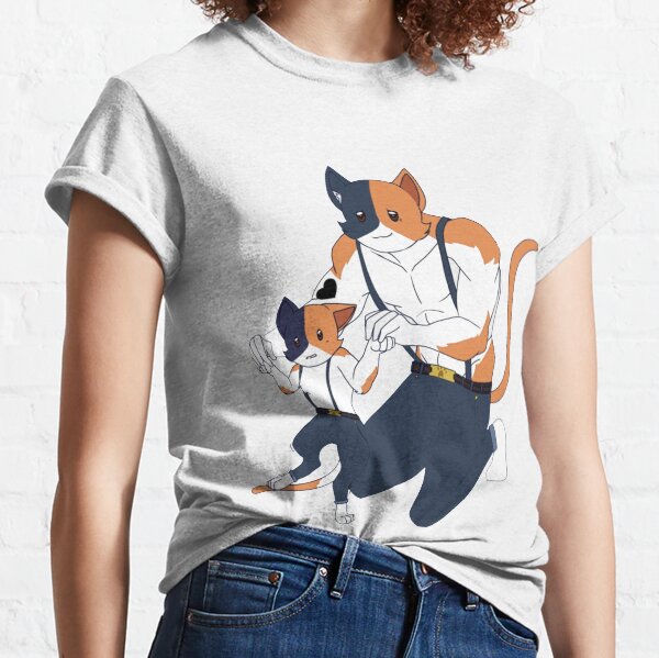 Vista previa del artículo con la obra «Piel de buen padre de Meowscles», diseñado y vendido por JDApparelShop.
