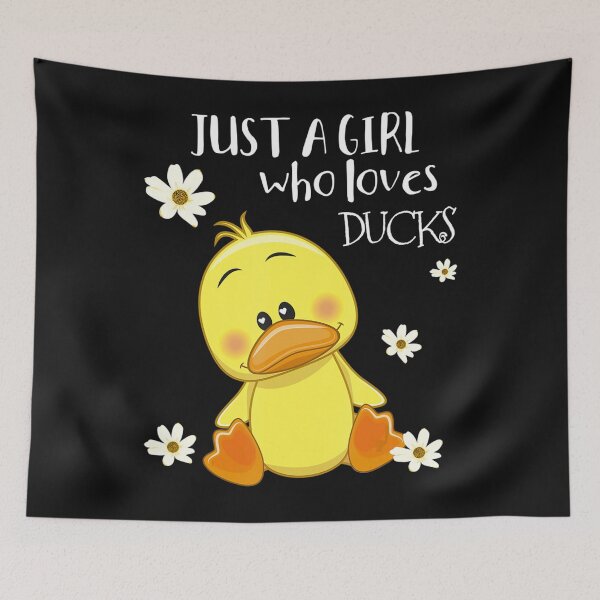 Item preview, Just A Girl Who Loves Ducks - Cute Duck Lover Owner Gift  designed and sold by ElesaFox.
