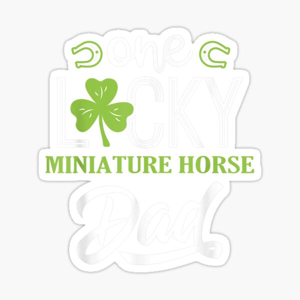 Aperçu de l'œuvre Un cheval miniature chanceux cheval papa cheval créée et vendue par angelata.