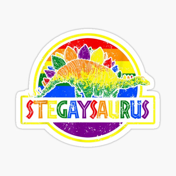 Ste-GAY-saurus  Pride Dinosaur Sticker – The Serpentry