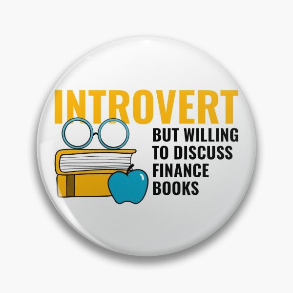 Item preview, Introvert But Willing To Discuss Finance Books designed and sold by LKDesigns24.