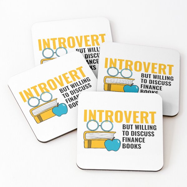 Item preview, Introvert But Willing To Discuss Finance Books designed and sold by LKDesigns24.