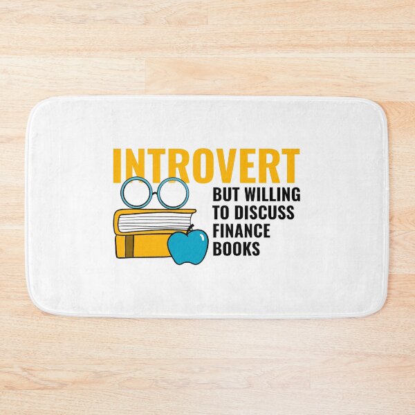 Item preview, Introvert But Willing To Discuss Finance Books designed and sold by LKDesigns24.