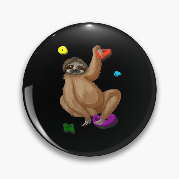 Item preview, Climbing Sloth Climber Lazy Bouldering designed and sold by maudean.