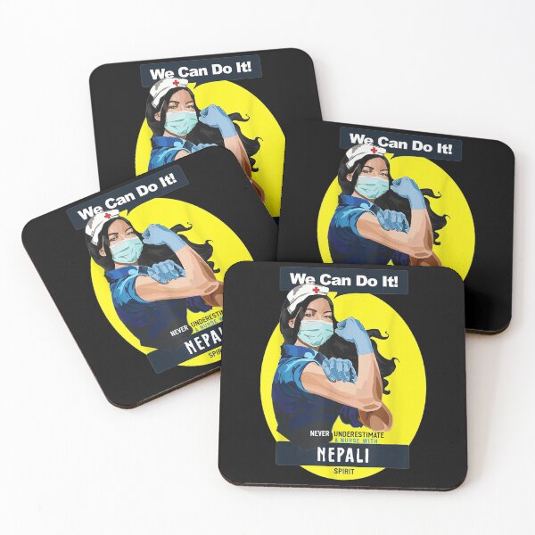 Artikelvorschau, Die nepalesische Rosie Riveter Krankenschwester kann es nie unterschätzen entworfen und verkauft von angelata.