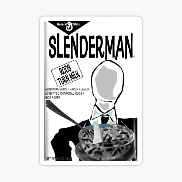 Slenderman Cereal Sticker