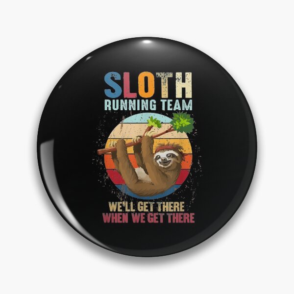 Item preview, Vintage Sloth Running Team Gift Sloth designed and sold by maudean.