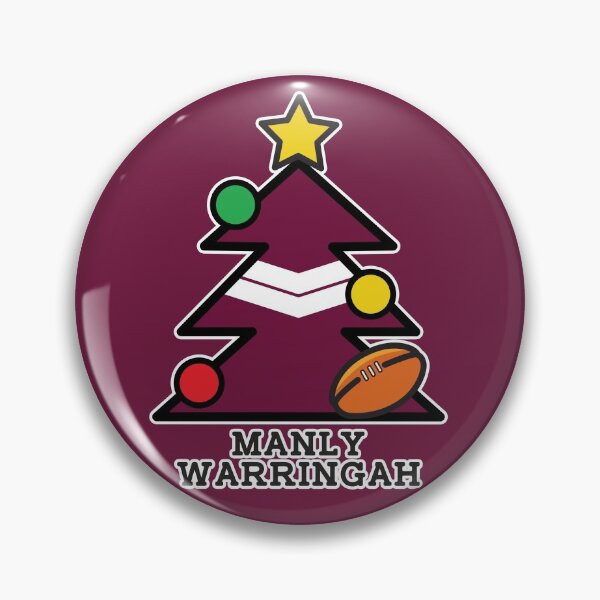 Item preview, “Merry Christmas Manly Warringah” Christmas gift idea, T Shirts, Leggings, Mask, Apron, Eco Bag, phone case designed and sold by Ink Inc.