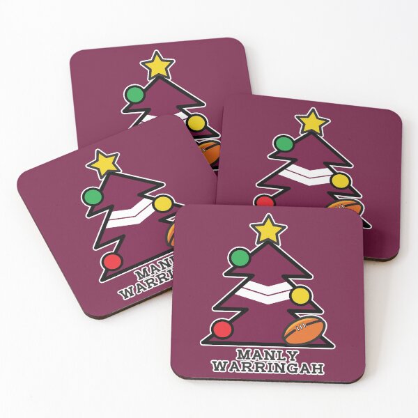 Item preview, “Merry Christmas Manly Warringah” Christmas gift idea, T Shirts, Leggings, Mask, Apron, Eco Bag, phone case designed and sold by Ink Inc.