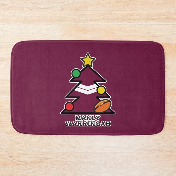 Item preview, “Merry Christmas Manly Warringah” Christmas gift idea, T Shirts, Leggings, Mask, Apron, Eco Bag, phone case designed and sold by Ink Inc.